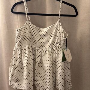 Kate Spade Polka Dot Spaghetti Strap Top